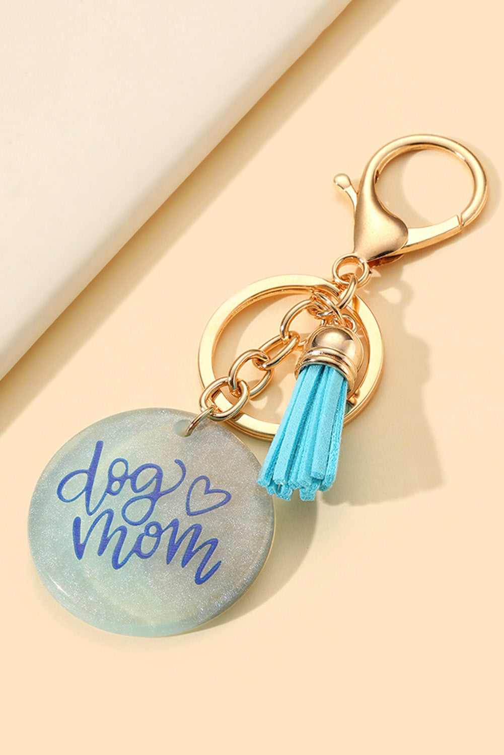 Sky Blue Mom Crystal Charm Tassel Keychain Other Accessories JT's Designer Fashion