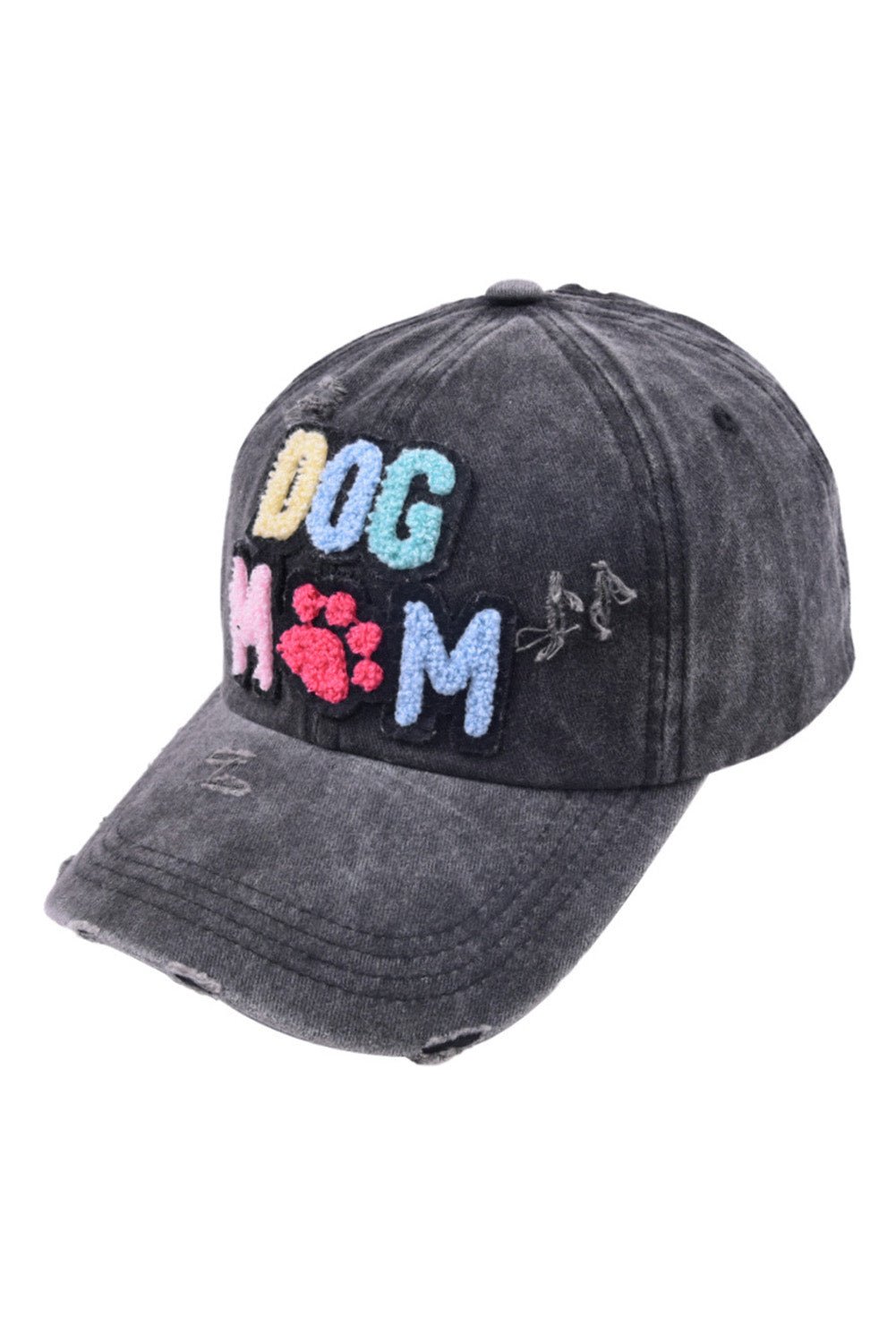 Black DOG MAMA Baseball Cap Hats & Caps JT's Designer Fashion