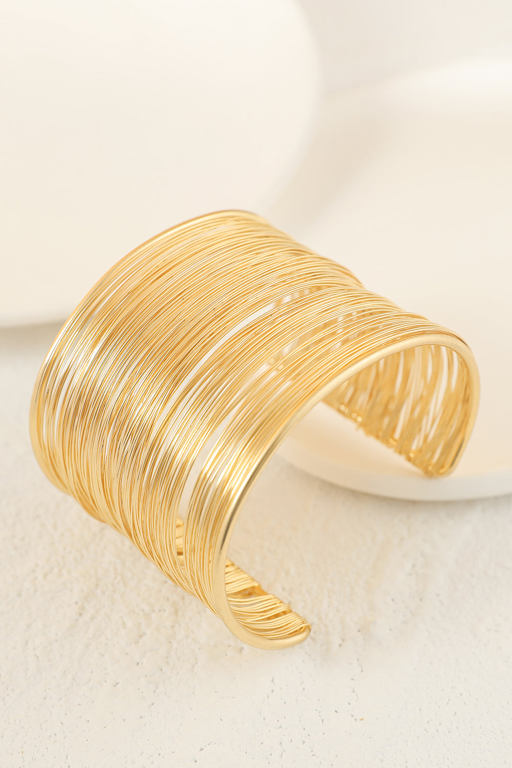 Gold Open Wire Bangle Bracelet Jewelry JT's Designer Fashion