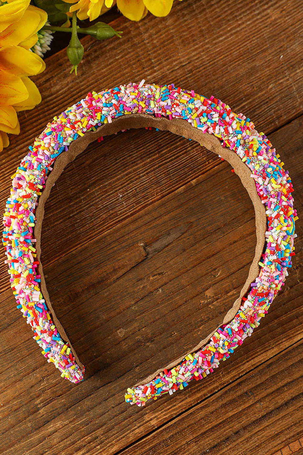 Colorful Sprinkles Decor Wide Headband Headwear JT's Designer Fashion