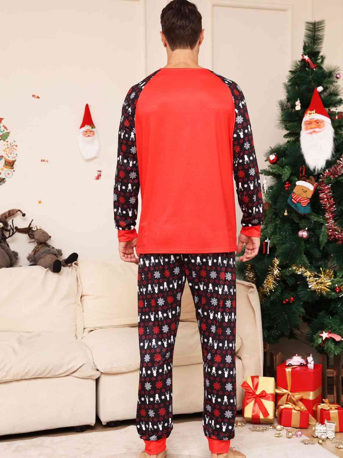 Full Size Reindeer Graphic Top and Pants Set Family Sets JT's Designer Fashion