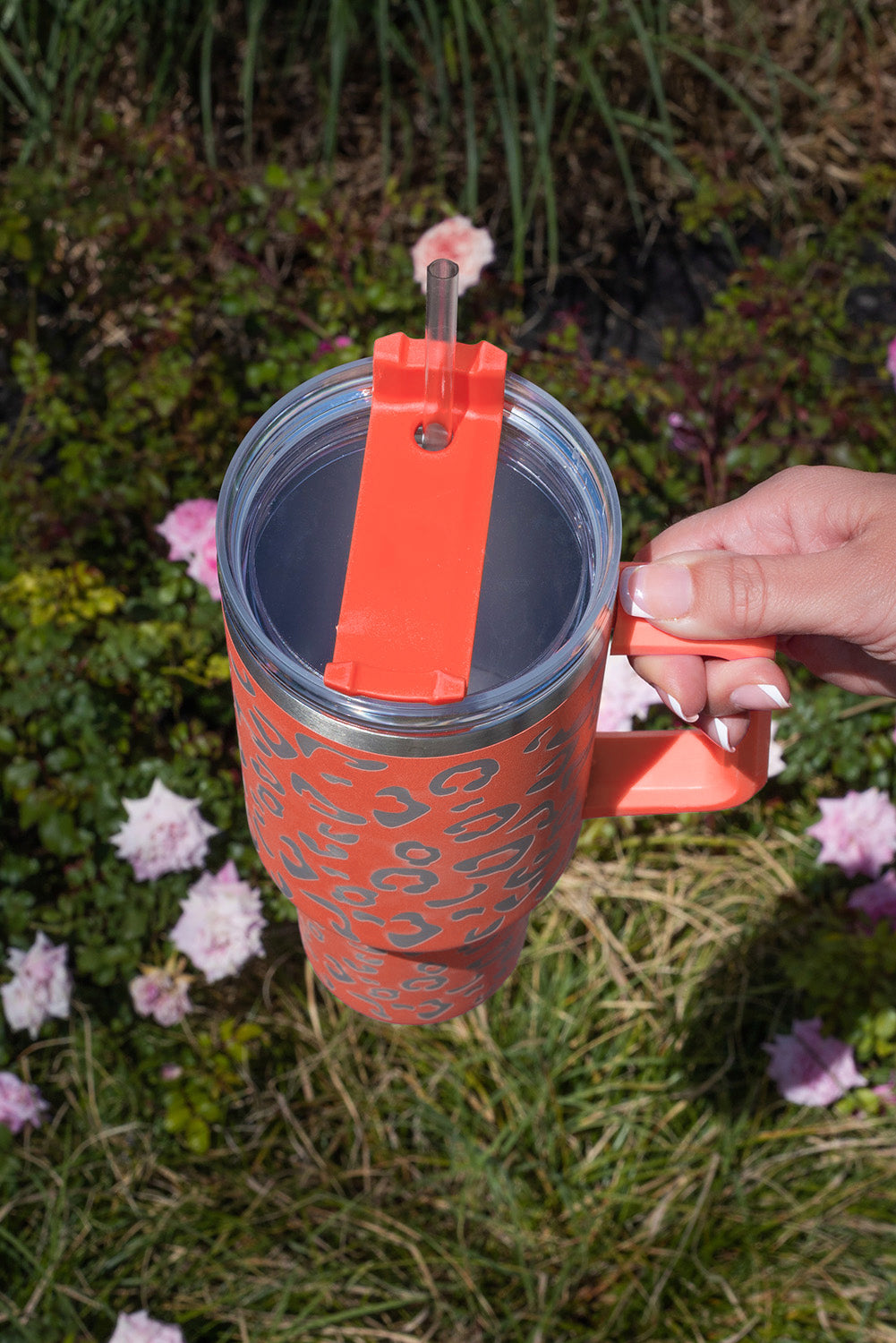 Orange Leopard Spotted 304 Stainless Double Insulated Cup 40oz Tumblers JT's Designer Fashion