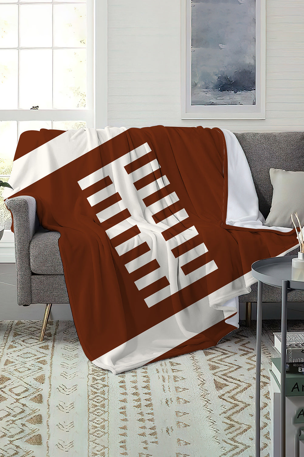 Chestnut Ball Game Fashion Fleece Blanket 130*150cm Other Accessories JT's Designer Fashion