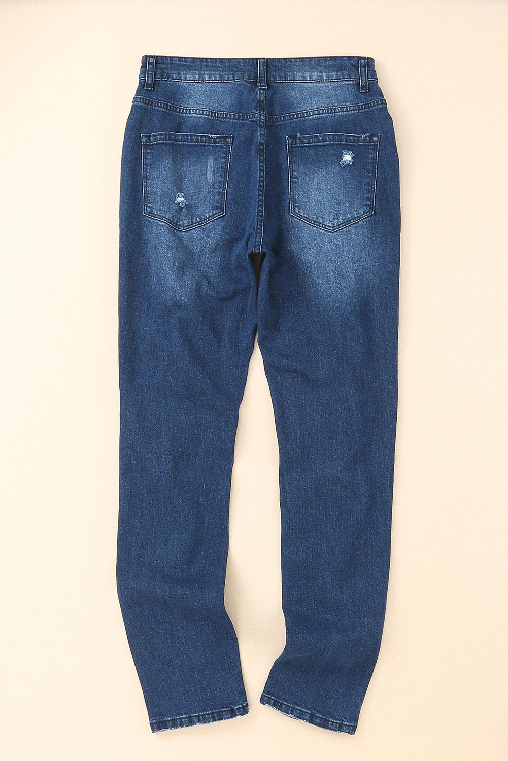 Blue Distressed High Waist Skinny Jeans Jeans JT's Designer Fashion