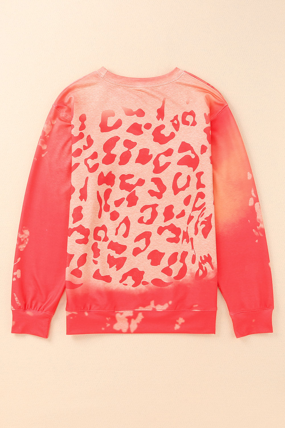 Pink MAMA Leopard Print Crew Neck Pullover Sweatshirt Graphic Sweatshirts JT's Designer Fashion