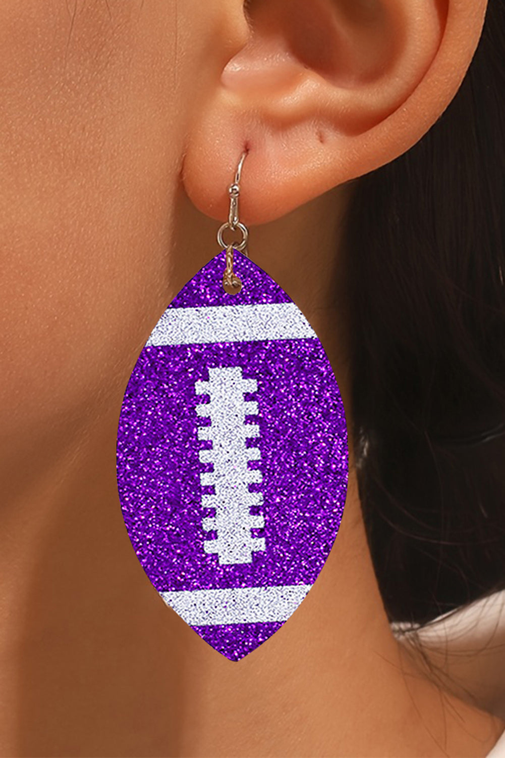 Kyoho Grape Sequin Rugby Drop Earrings Jewelry JT's Designer Fashion