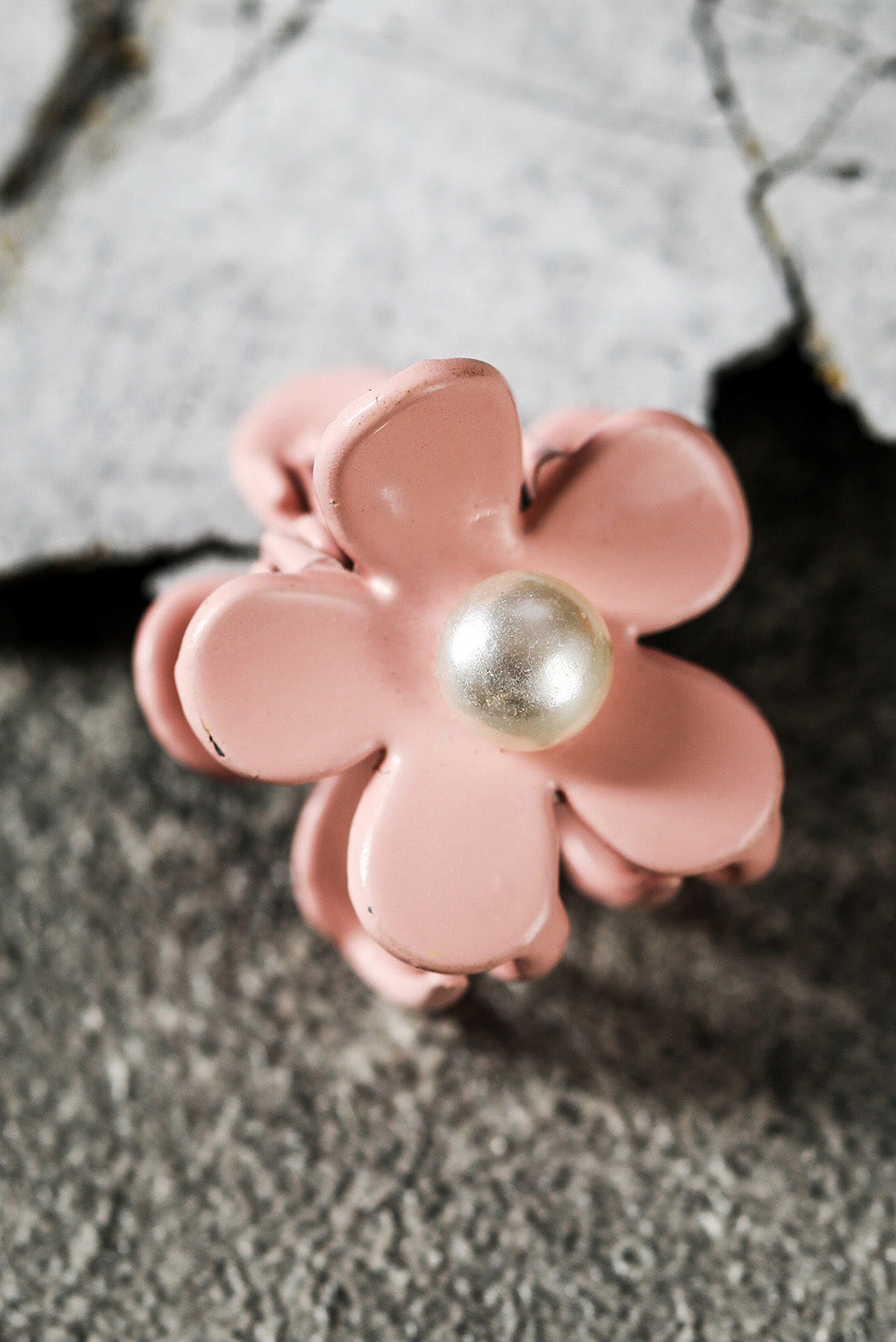 Light Pink Pearl Flower Hair Clip Headwear JT's Designer Fashion