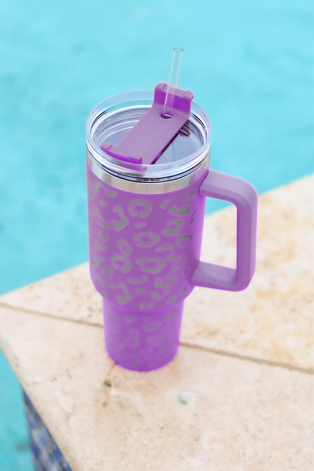 Purple Leopard Spotted 304 Stainless Double Insulated Cup 40oz Tumblers JT's Designer Fashion