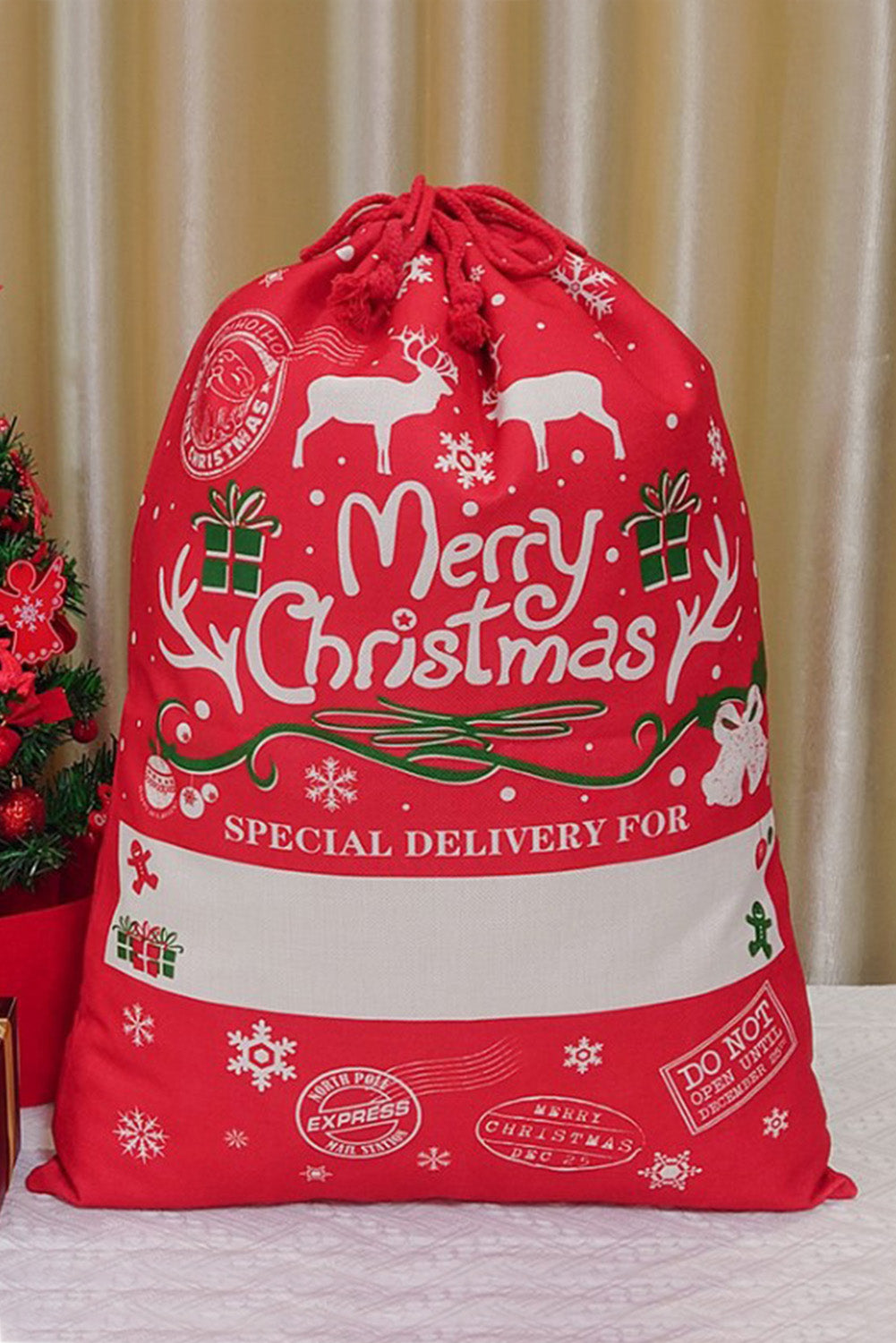 Christmas Drawstring Large Gift Bag 50*66cm Other Accessories JT's Designer Fashion