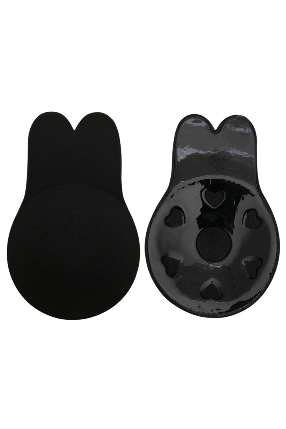 Black Invisible Lift-Up Rabbit Ears Seamless Nipple Covers Other Accessories JT's Designer Fashion