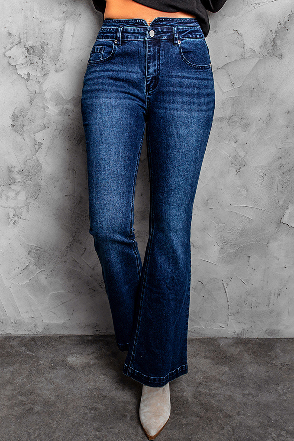 High Rise Flared Jeans Jeans JT's Designer Fashion