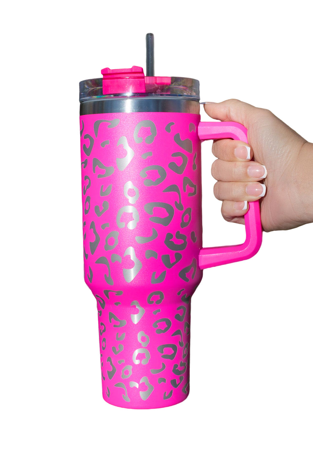 Rose Leopard Spotted 304 Stainless Double Insulated Cup 40oz Tumblers JT's Designer Fashion