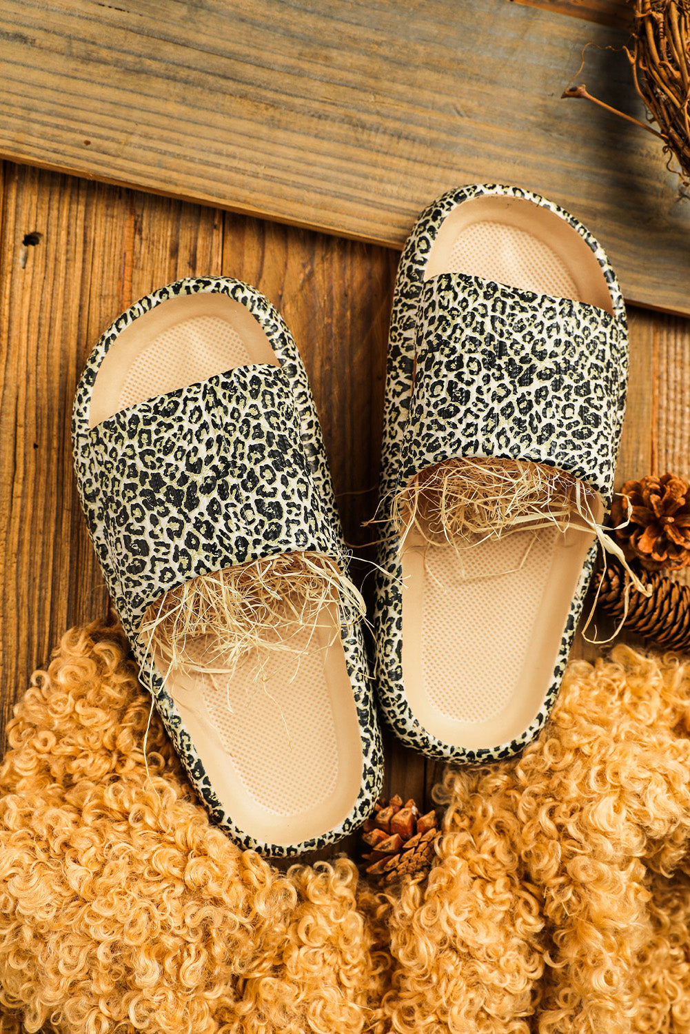 Leopard Soft Rubber Slippers Slippers JT's Designer Fashion