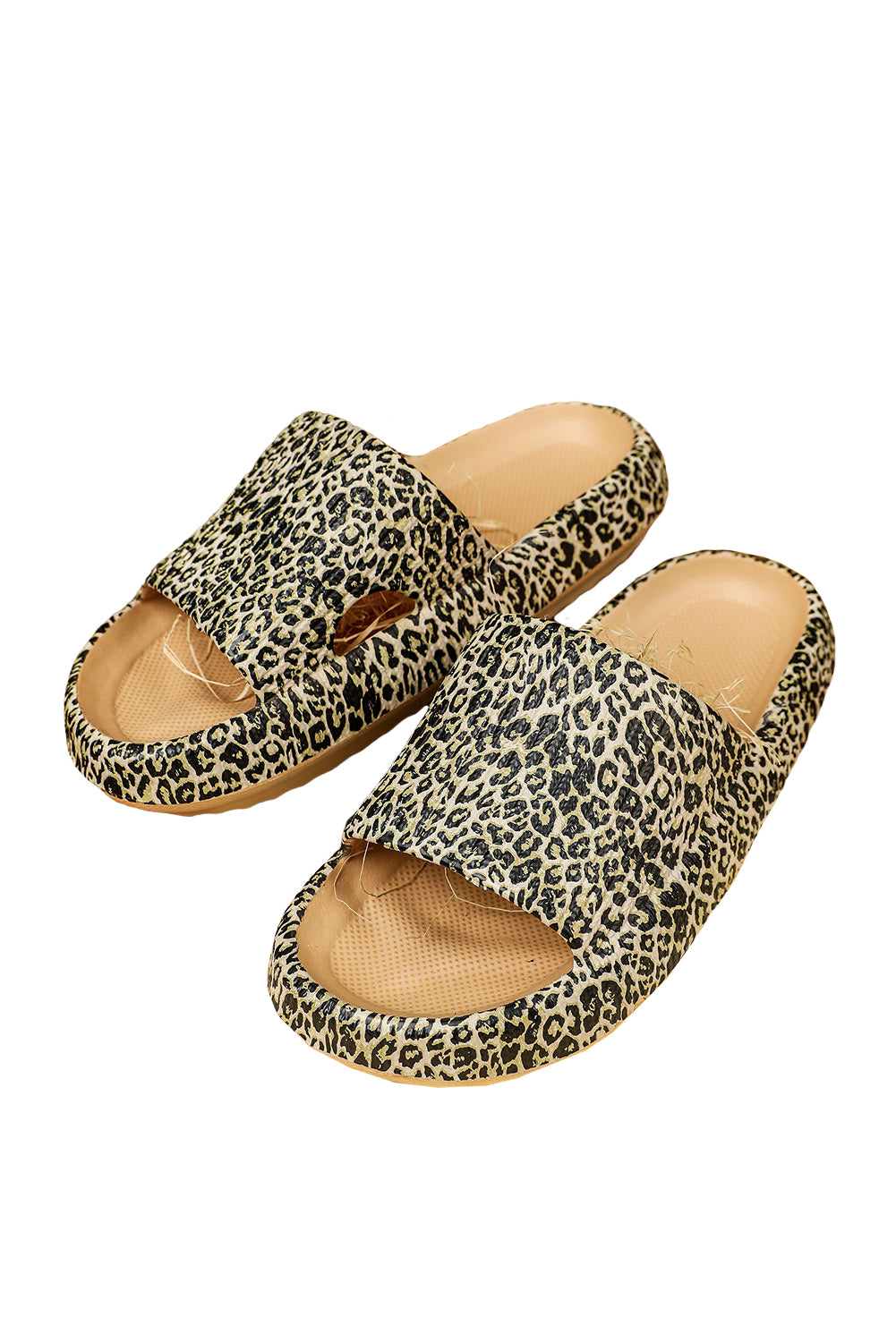 Leopard Soft Rubber Slippers Slippers JT's Designer Fashion