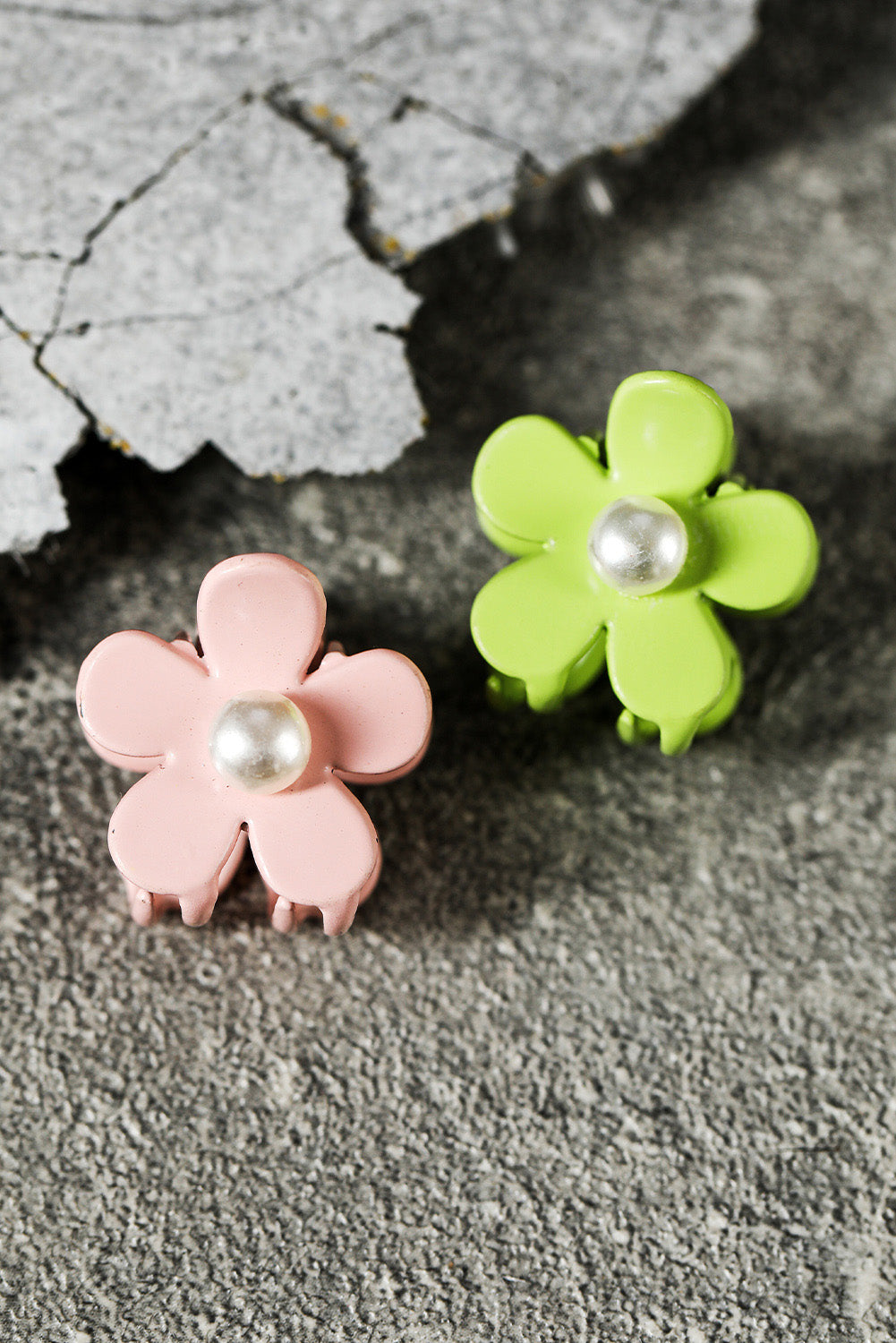 Light Pink Pearl Flower Hair Clip Headwear JT's Designer Fashion