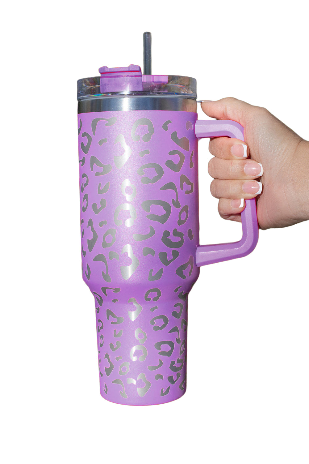 Purple Leopard Spotted 304 Stainless Double Insulated Cup 40oz Tumblers JT's Designer Fashion