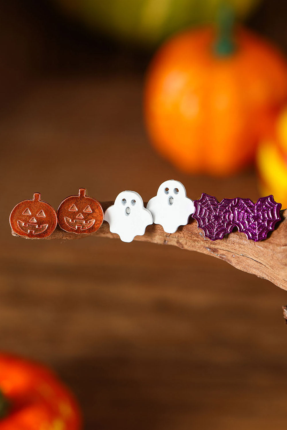 Multicolour Halloween Ornament Stud Earrings Jewelry JT's Designer Fashion