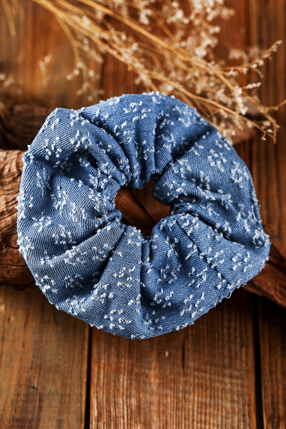 Ashleigh Blue Vintage Denim Brushed Scrunchie Headwear JT's Designer Fashion