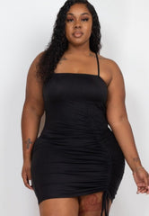 Stunning Plus Size Drawstring Minidress Jet Plus Size Dresses JT's Designer Fashion
